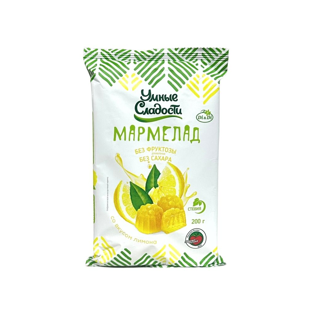 Ди Ди Мармелад Умные сладости желейно-формовой со вкусом лимона 200гр