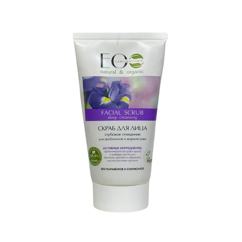 Эко лаборатория Скраб для лица Глубокое очищение для проблемной и жирной кожи 150мл