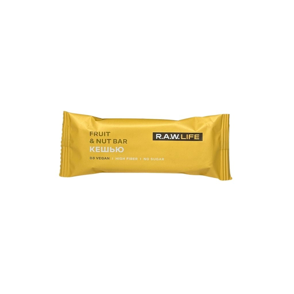 Raw life Орехово-фруктовый батончик Кешью 47гр