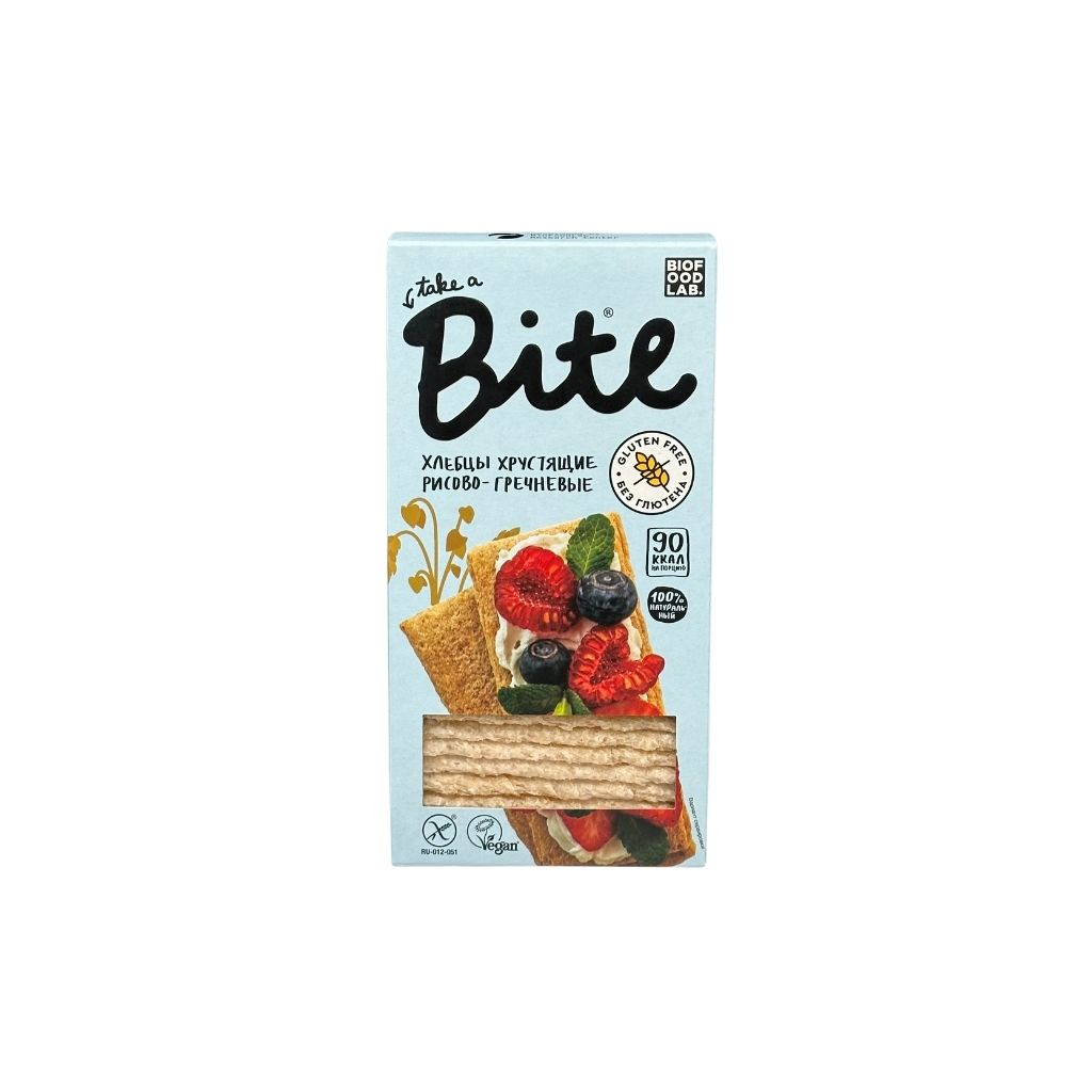 Bite Хлебцы хрустящие рисово-гречневые безглютена 150гр