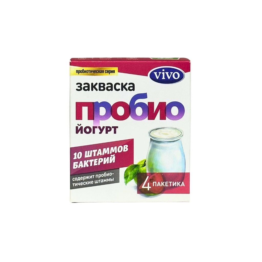 Виво Закваска пробио йогурт 4 пакетика 2гр