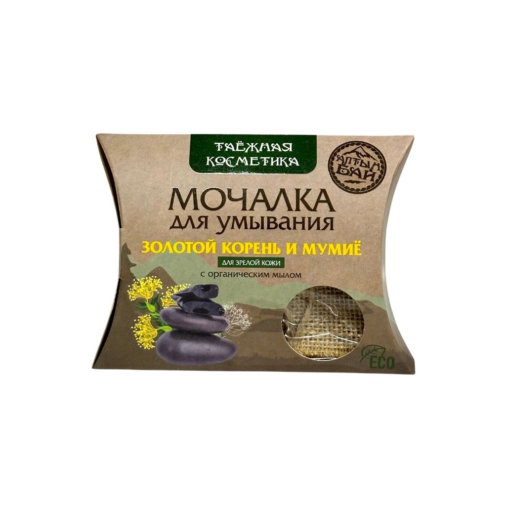 Алтын бай Мочалка для умывания с Золотым корнем и мумие 60гр