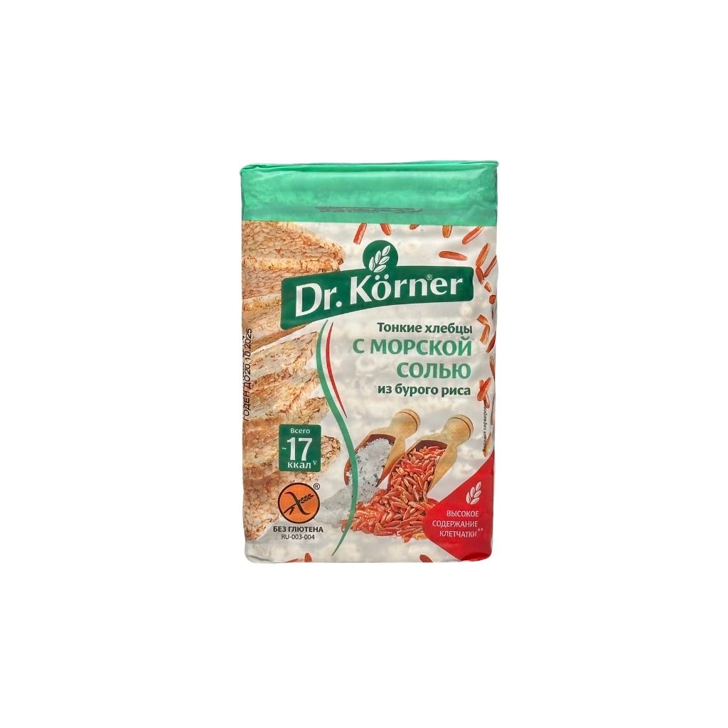 Dr Korner Хлебцы хрустящие Рисовые с морской солью 100гр