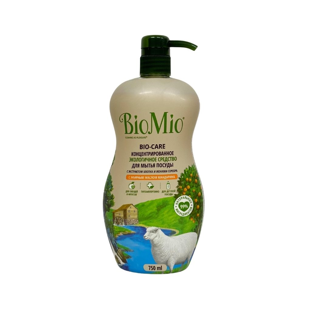 Био Мио Средство для мытья посуды с эфирным маслом мандарина 750 мл
