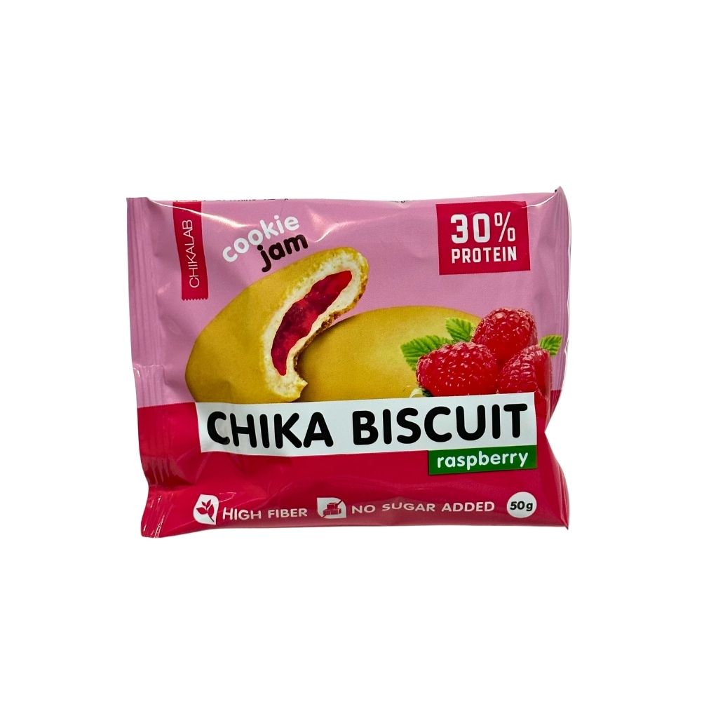 Chikalab Печенье неглазированное с начинкой 50гр Бисквит Лесная малина