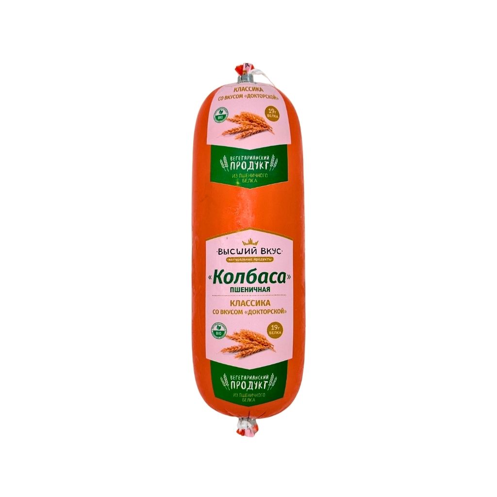 Высший вкус Колбаса пшеничная Классика со вкусом "докторской" 400гр