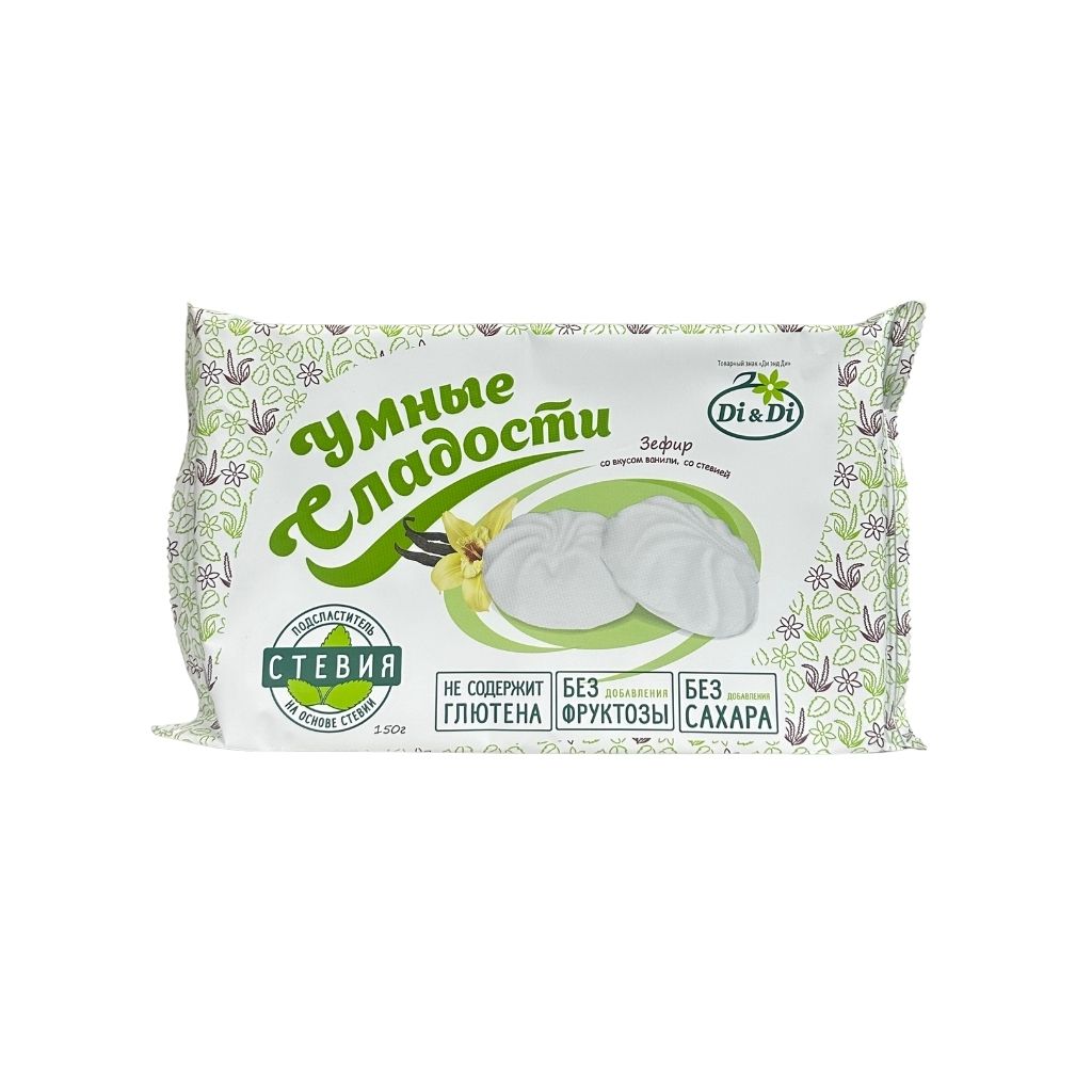 Ди Ди Зефир Умные сладости ванильный со стевией 150гр