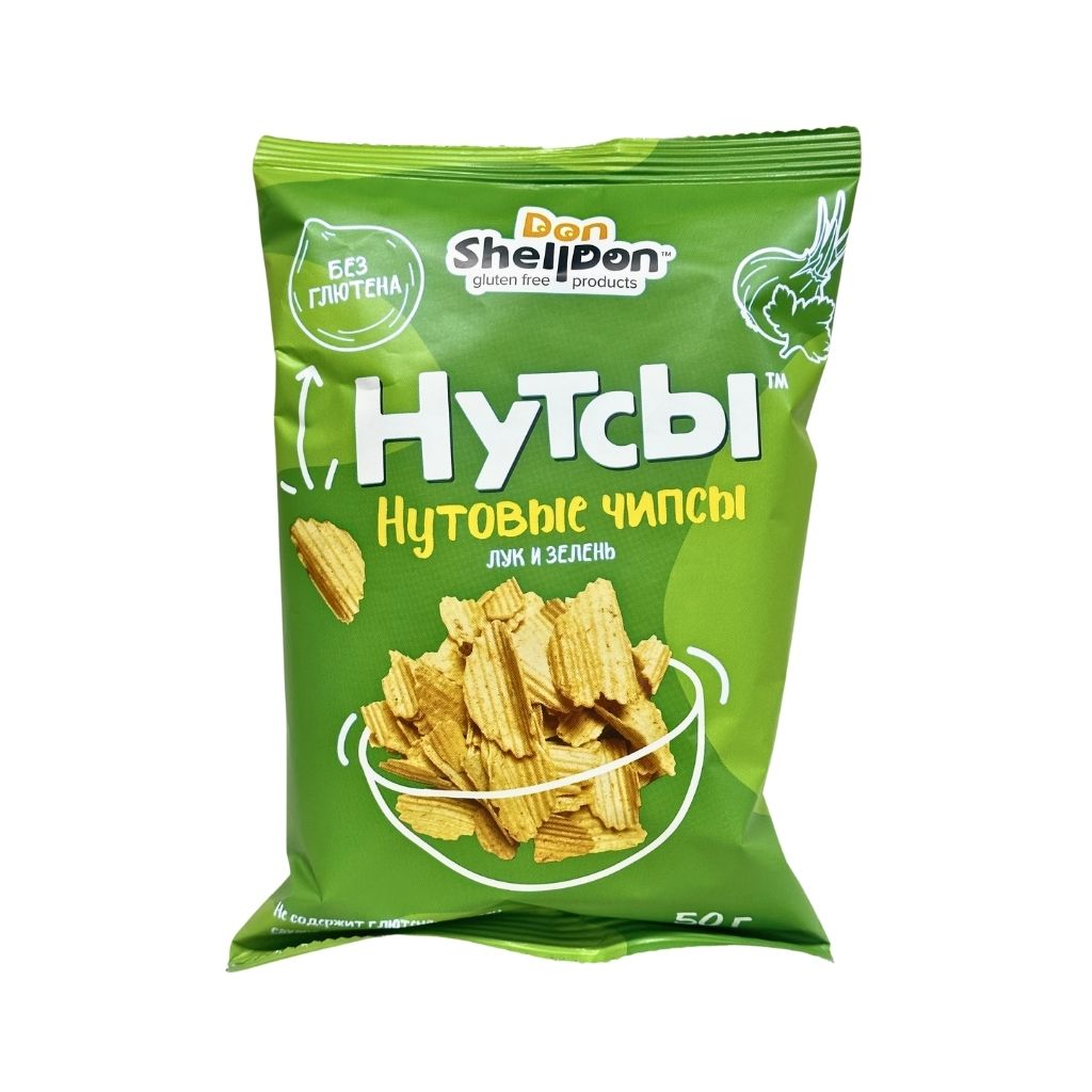 Чипсы нутовые НУТСЫ (Лук и зелень) 50г