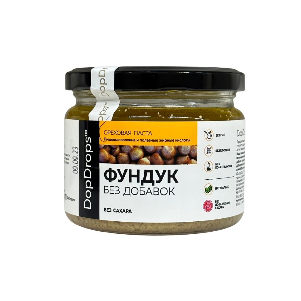 DopDrops паста Фундучная Без добавок 250 г