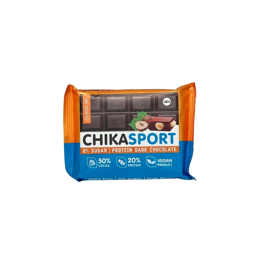 Chikalab Шоколад темный с фундуком 100гр