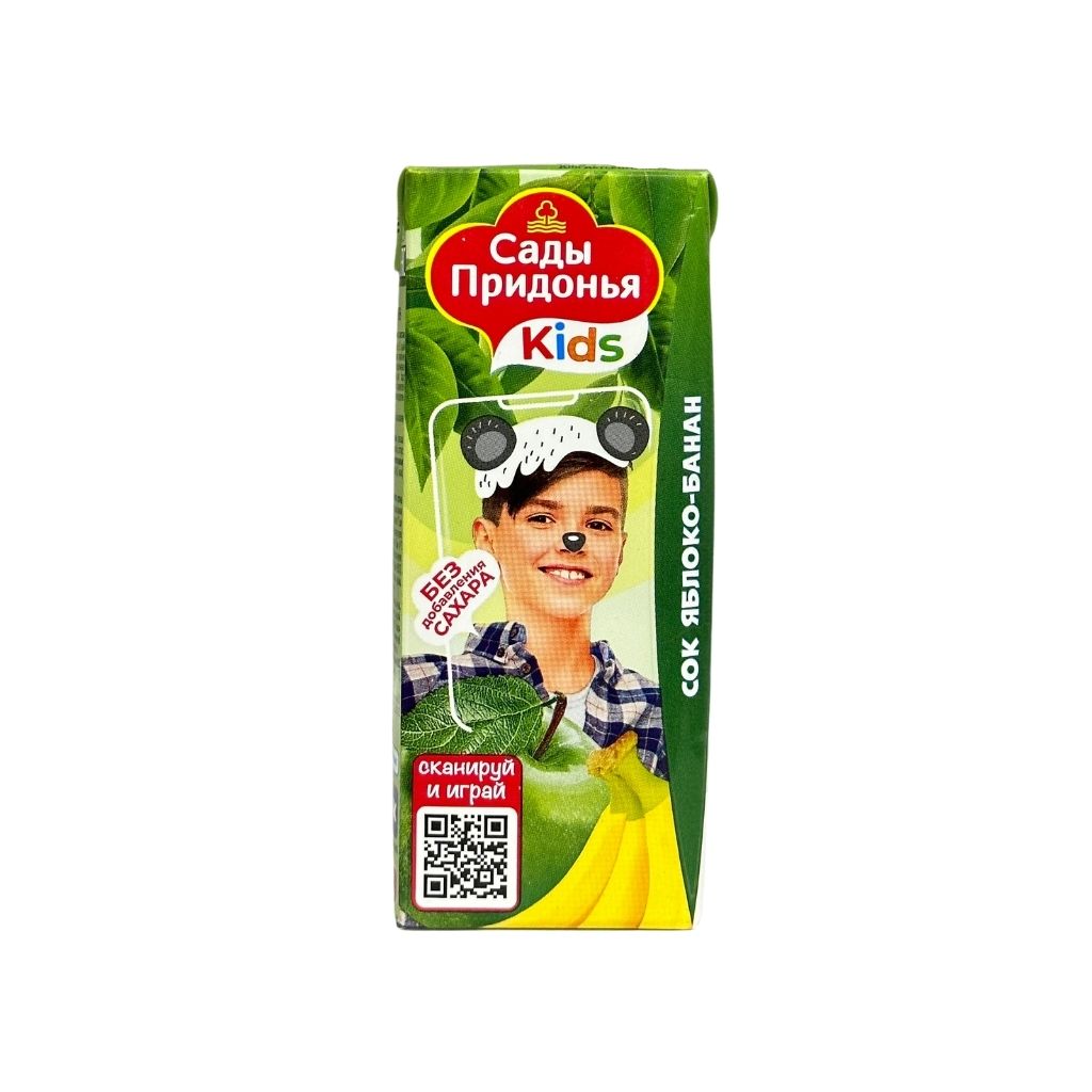 Сады Придонья Сок яблочно-банановый с мякотью 200мл
