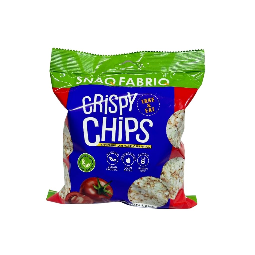 SNAQ FABRIQ Чипсы ц/з со вкусом Томат и базилик 50гр