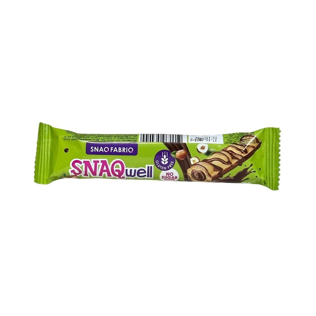 SNAQ FABRIQ Батончик глазированный вафельный с шоколадно-ореховой пастой 20г
