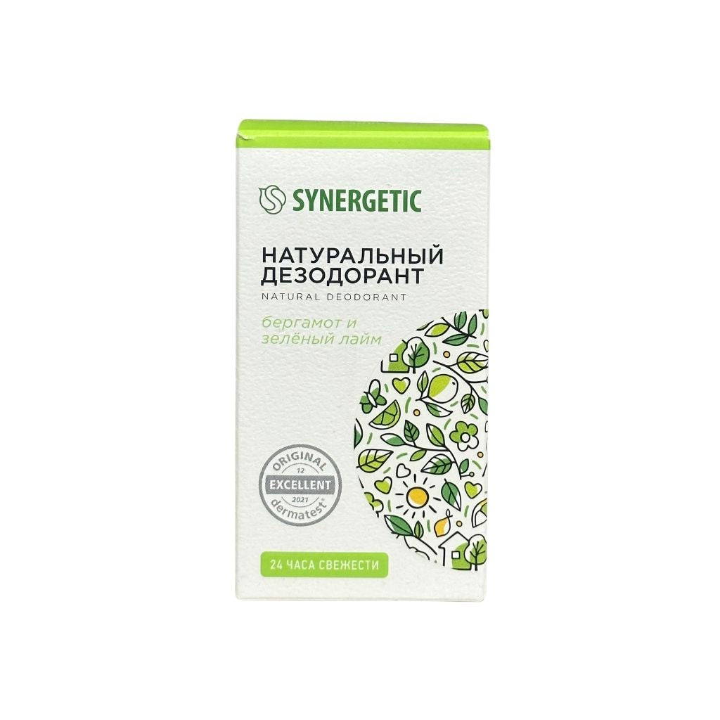 Синергетик Натуральный дезодорант Бергамот-зеленый лайм 50мл