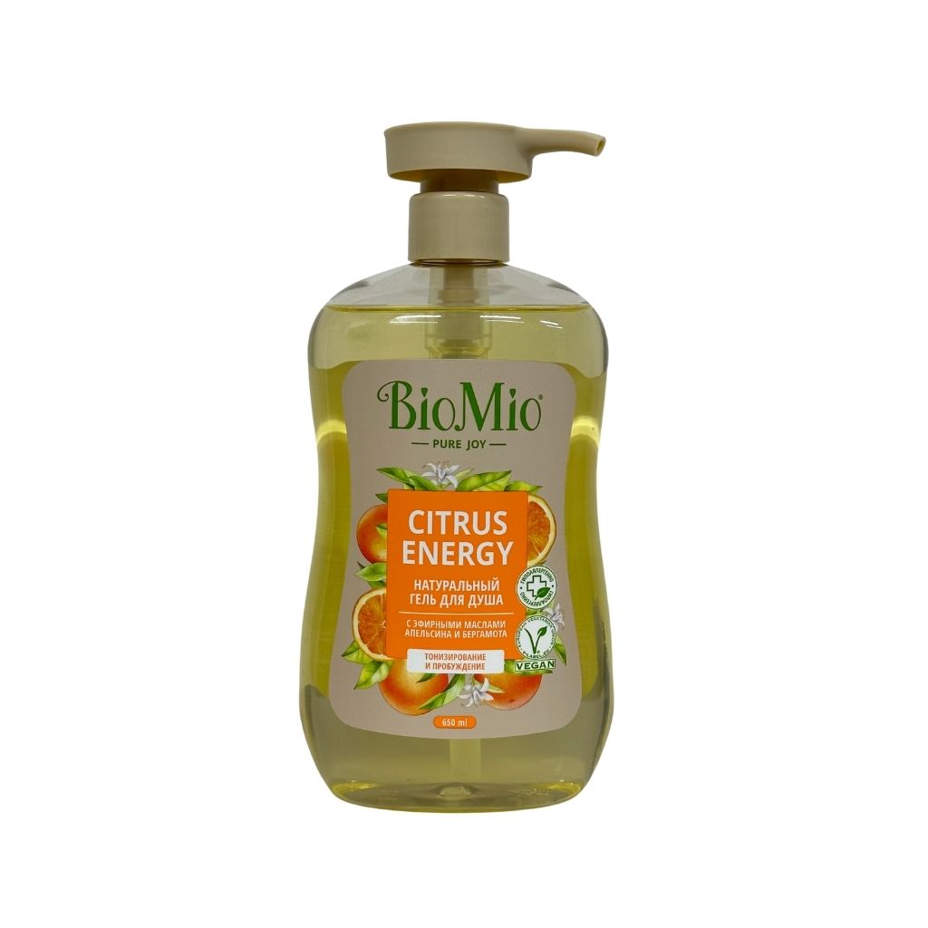 Био Мио Гель для душа Апельсин и бергамот 650мл