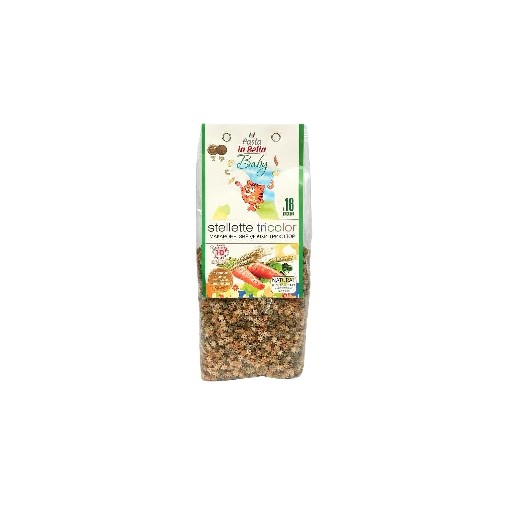Pasta la Bella Baby Звездочки Триколор 400гр