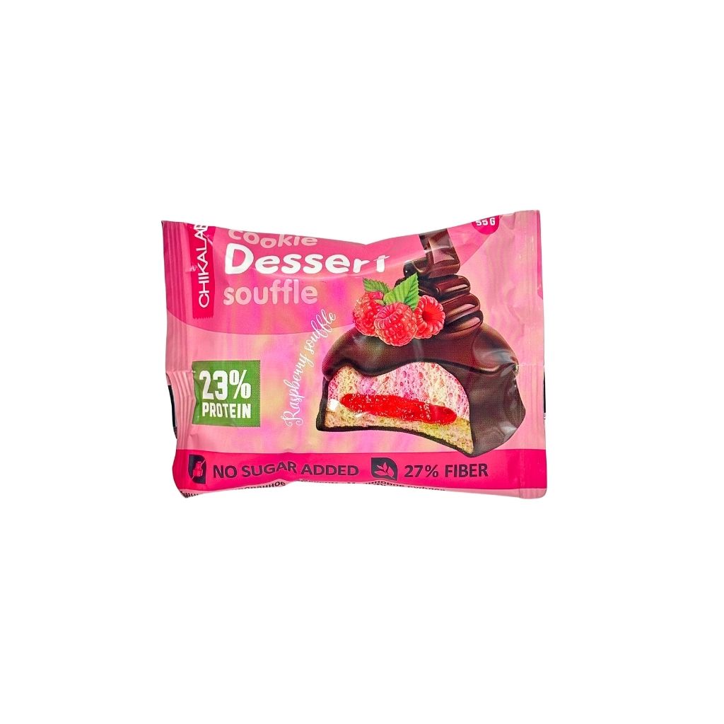 Chikalab Печенье глазированное со вкусом Малиновое суфле 55г