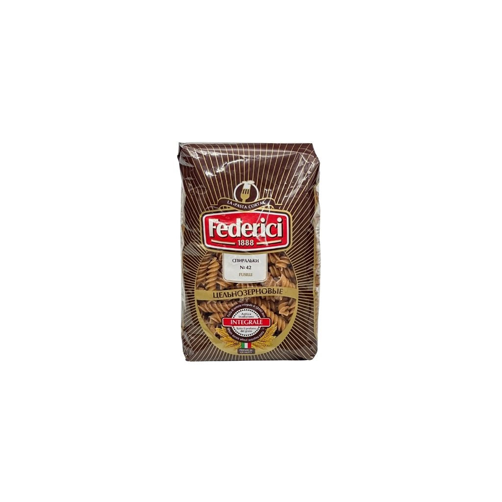 Federici Fusilli Integrale Изделия макаронные цельнозерновые Спиральки 400гр