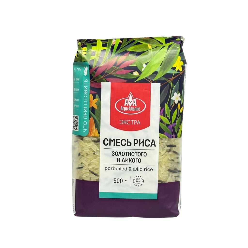 Смесь золотого и дикого риса Агро-Альянс Экстра 8*0,5кг
