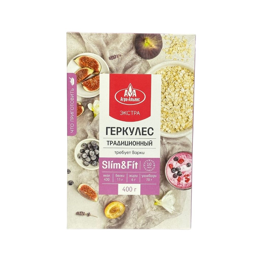 Хлопья геркулес Агро-Альянс 12*0,4 кг