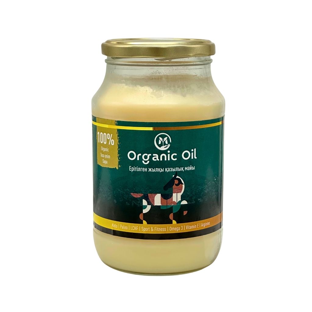 Топленое масло конины Еритилген жылкы казылык майы 1000мл