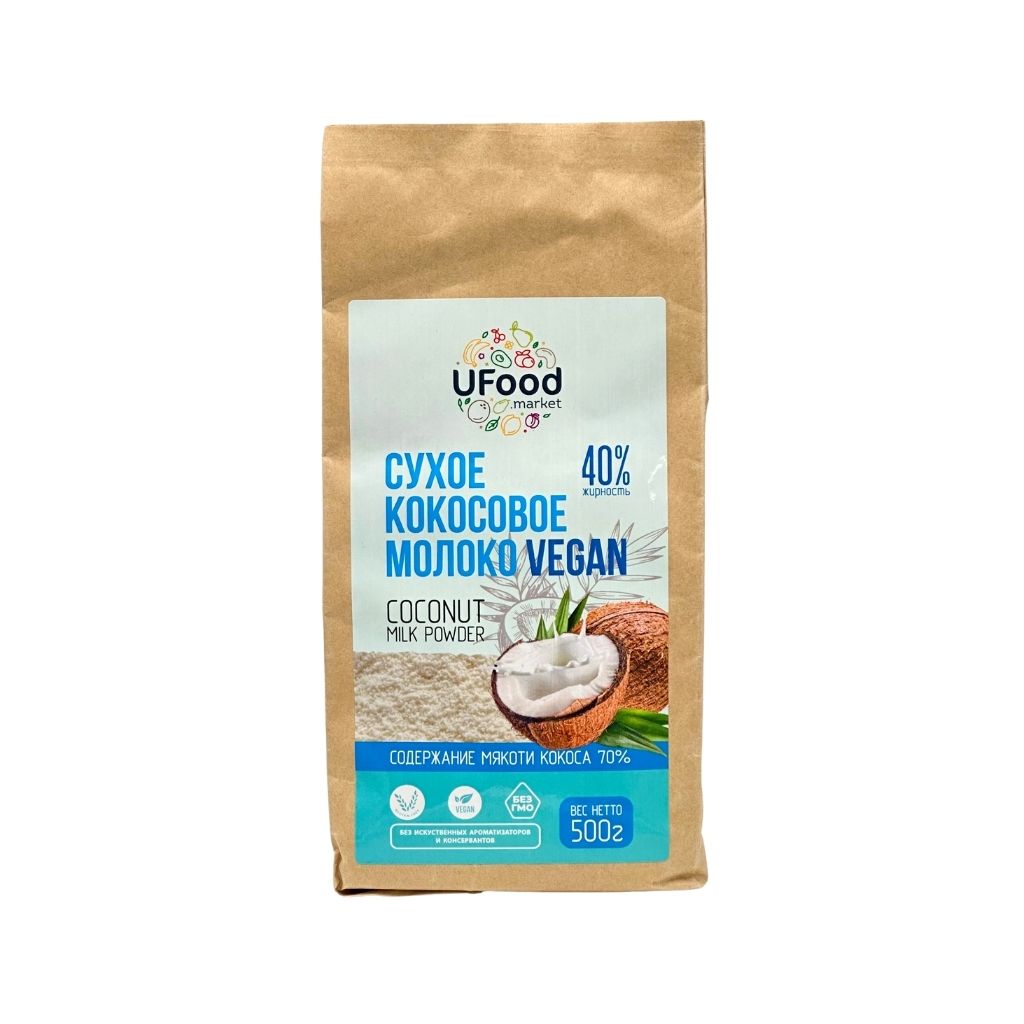 Ufood Сухое кокосовое молоко AFI Vegan 40% дой-пак 500гр