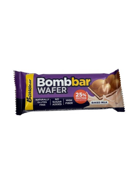 BOMBBAR Батончик вафельный с молочно-ореховой пастой со вкусом Топленого молока 32 гр