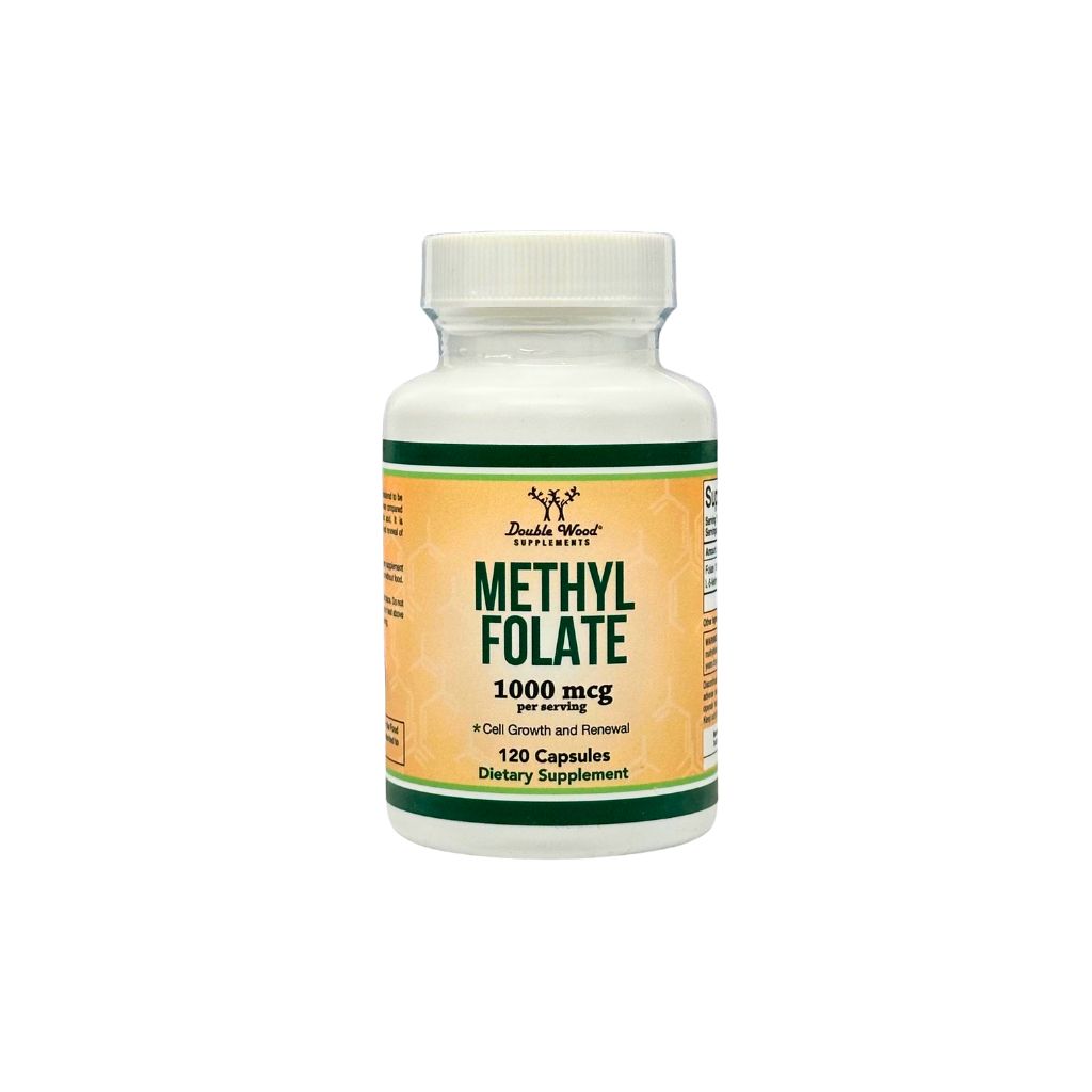 Double Wood Methyl folate 1000mg 120cap / Метил Фолат 1000мг 120кап