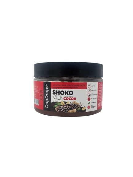 DopDrops Паста ореховая натуральная Шоко Какао Милк Пинат Баттер 250гр