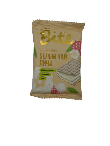 Bite Вафли без сахара Личи белый чай 30 гр