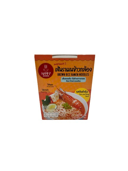 Солид Лапша рамен из коричневого риса быстрого приготовл Том Ям Happy Noodle стакан 70г