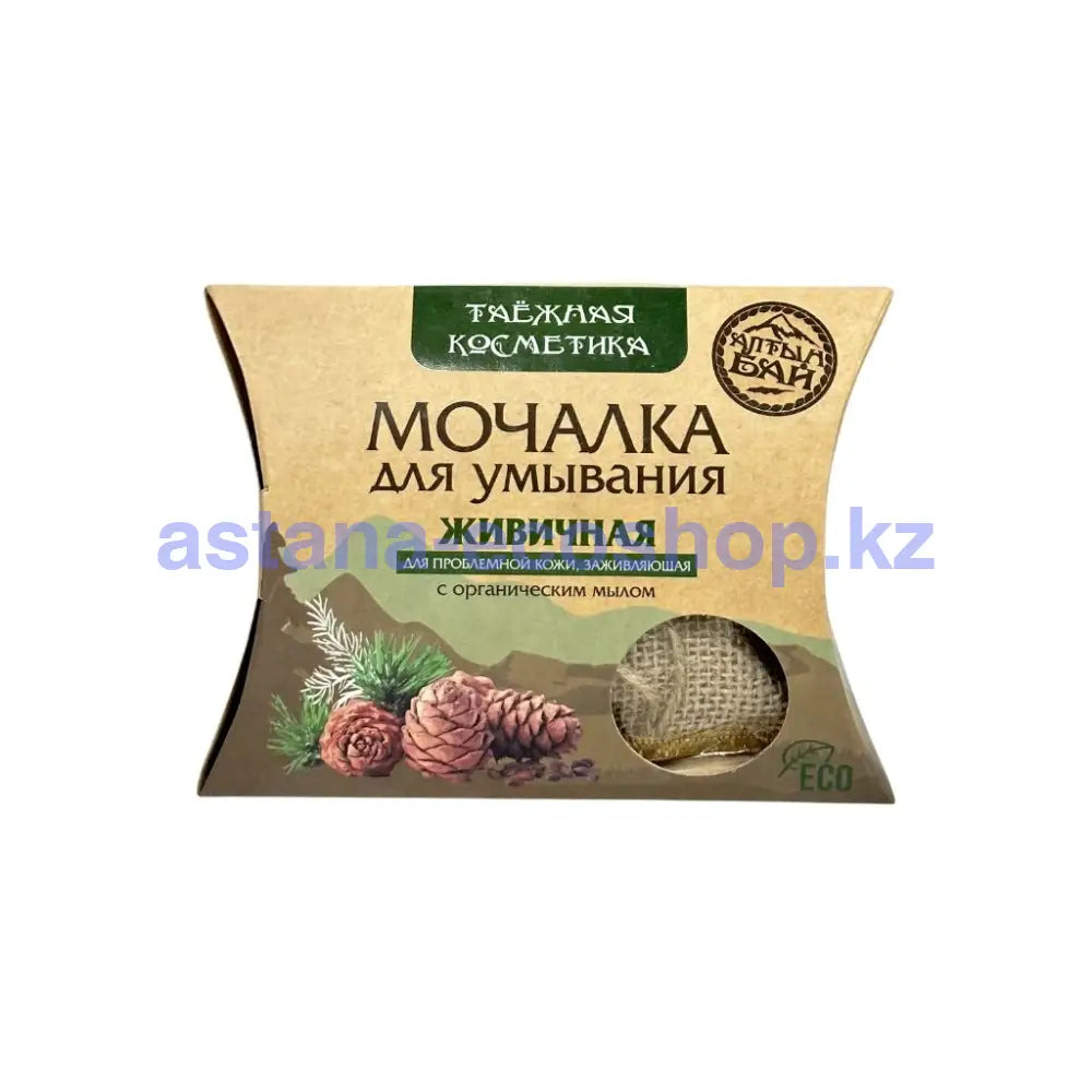 Алтын бай Мочалка для умывания Живичная 60гр Мочалка