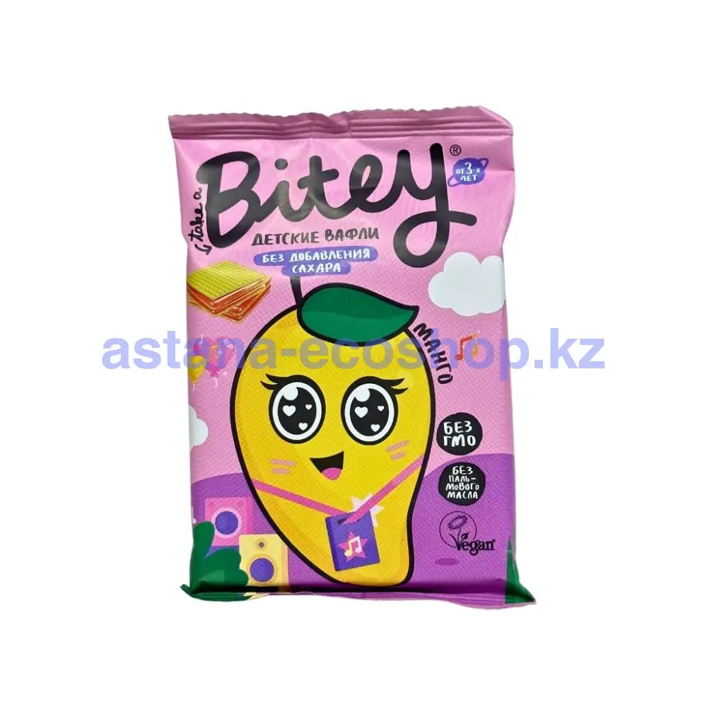 Bitey Вафли фруктово-овощные Манго-Морковь 35гр Вафли