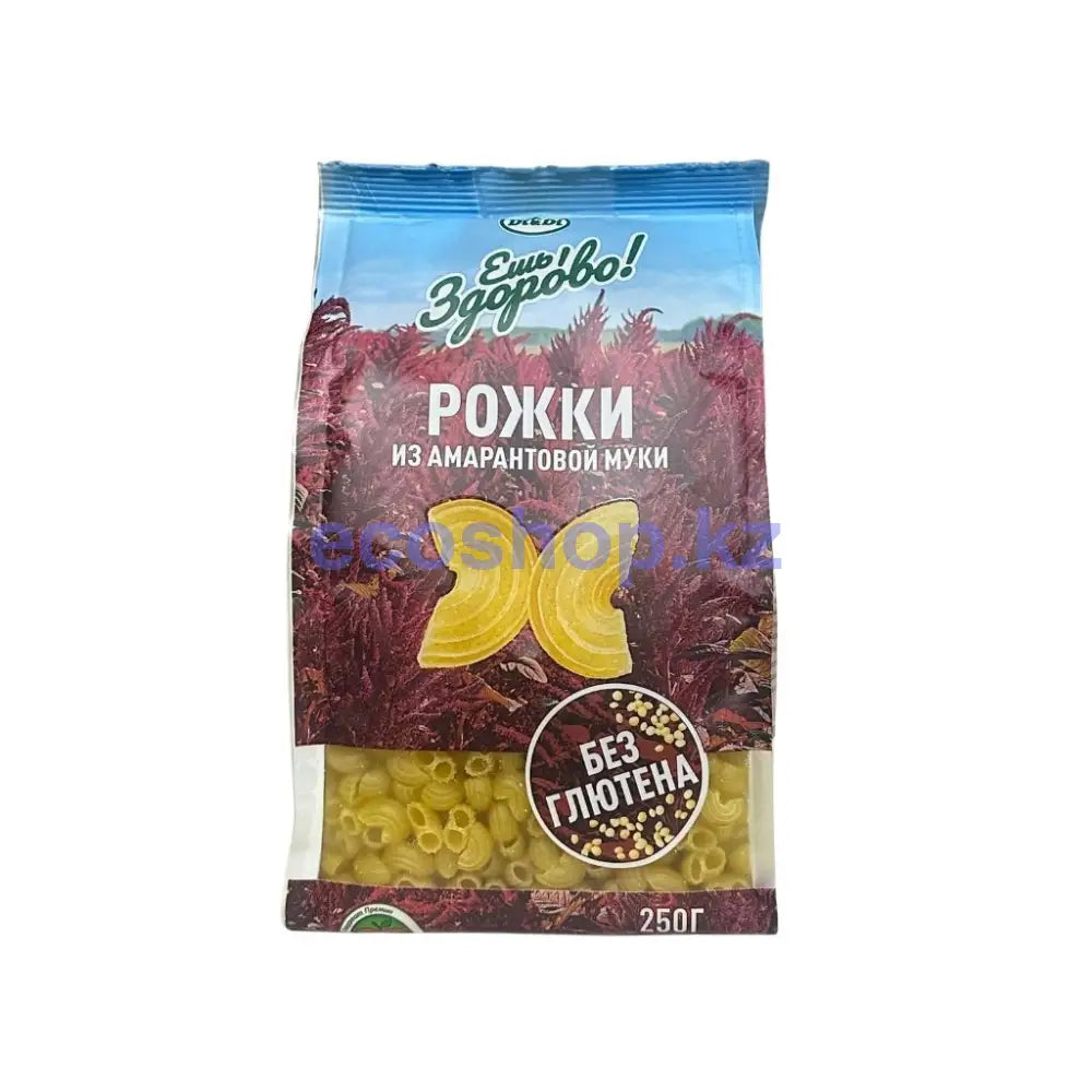 Ди Ди Макаронные изделия Ешь Здорово из амарантовой муки не содержащие глютена Рожки 250гр Макароны