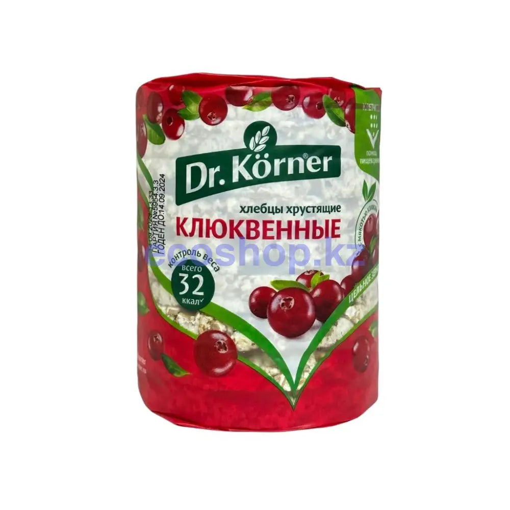 Dr Korner Хлебцы хрустящие злаковый коктейль Клюквенный 100гр Хлебцы
