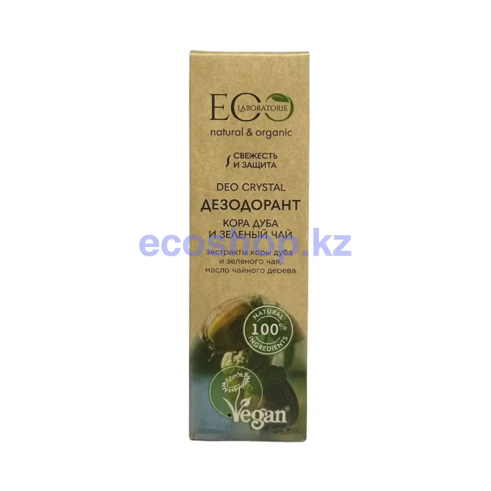 Эко лаборатория Дезодорант для тела Deo crystal Кора дуба и зеленый чая 50мл Дезодорант для тела