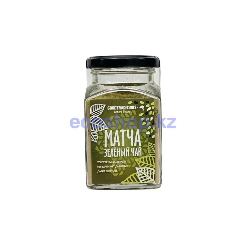 Goodtraditions Зеленый чай матча стекло 100гр Чай растворимый