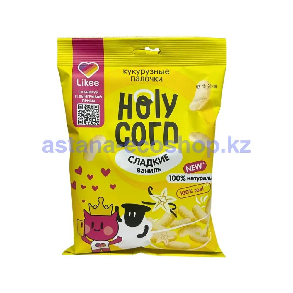 Holy corn Кукурузные снеки Сладкие 50гр Снеки