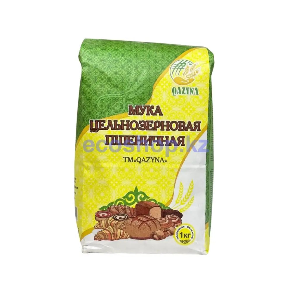 Казына Мука Пшеничная цельнозерновая 1кг Мука