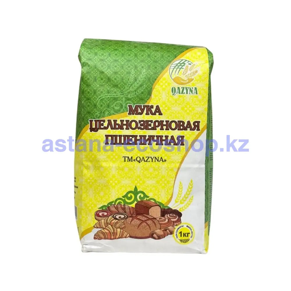 Казына Мука Пшеничная цельнозерновая 1кг Мука