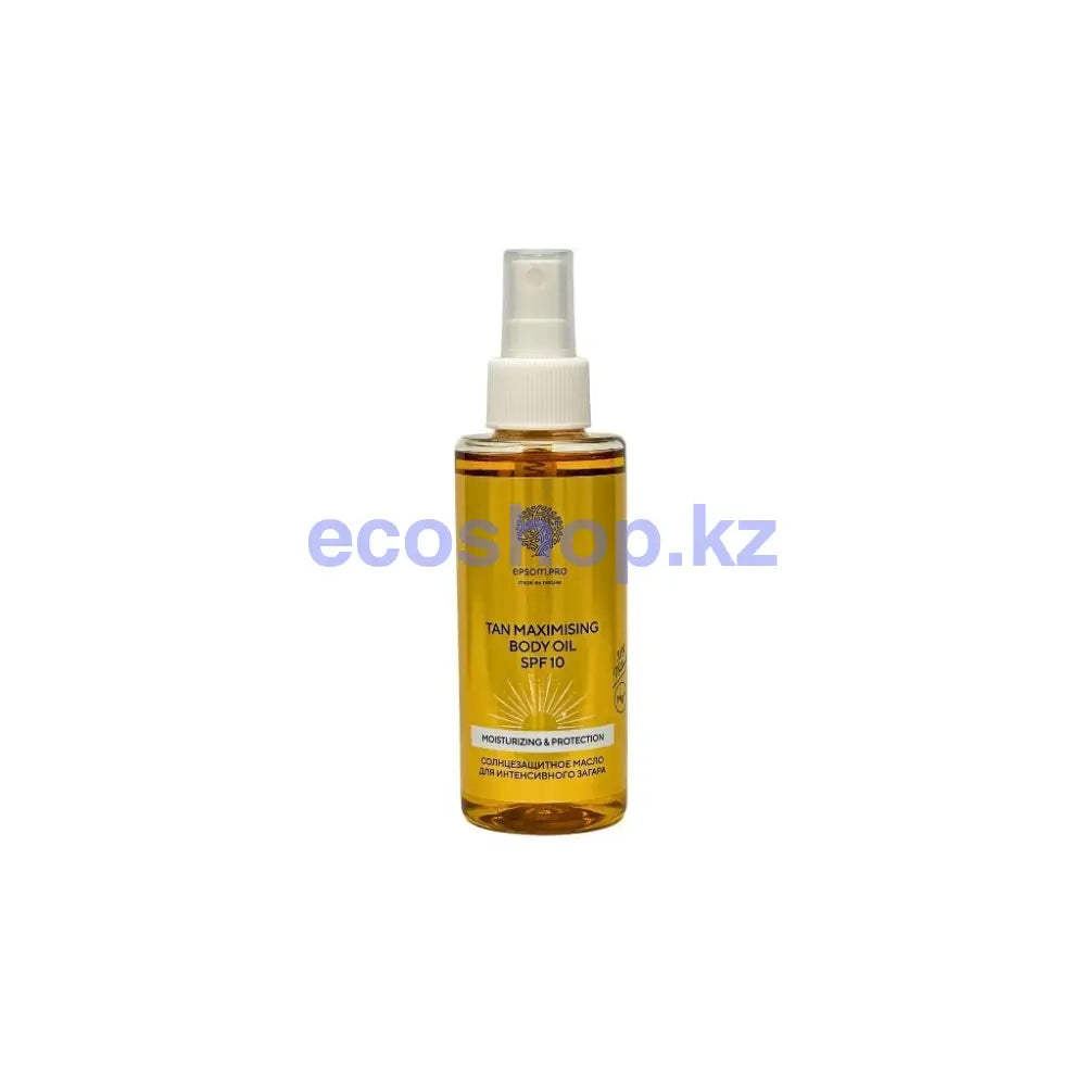Масло для интенсивного загара TAN MAXIMISING BODY OIL SPF 10 150мл EpsomPro Средство солнцезащитное