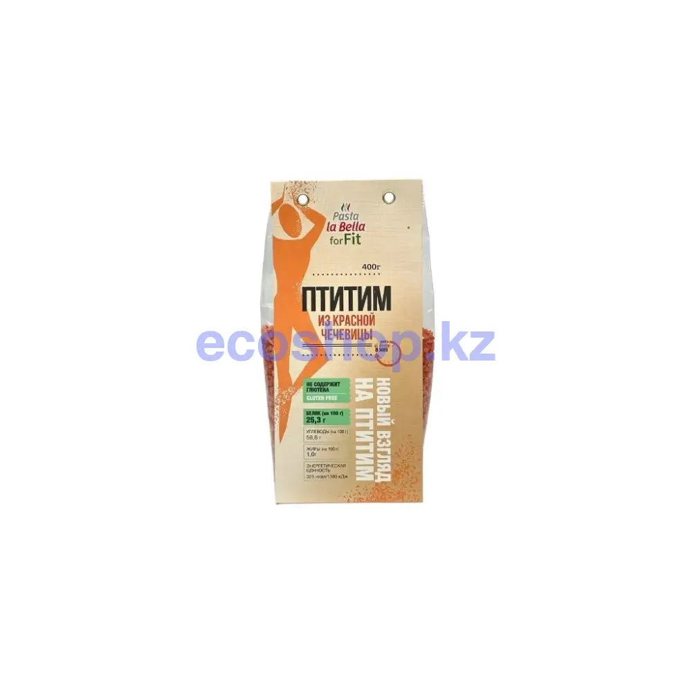 Pasta La Bella Forfit Птитим Из Красной Чечевицы 400Гр Макароны