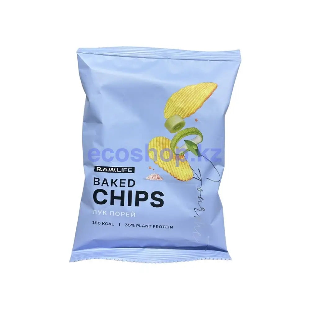 Рау лайф чипсы Baked Chips Лук порей RAW Life Чипсы