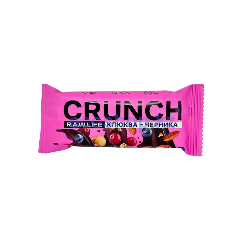Рау лайф Ореховый батончик CRUNCH Choco Клюква-черника Батончик