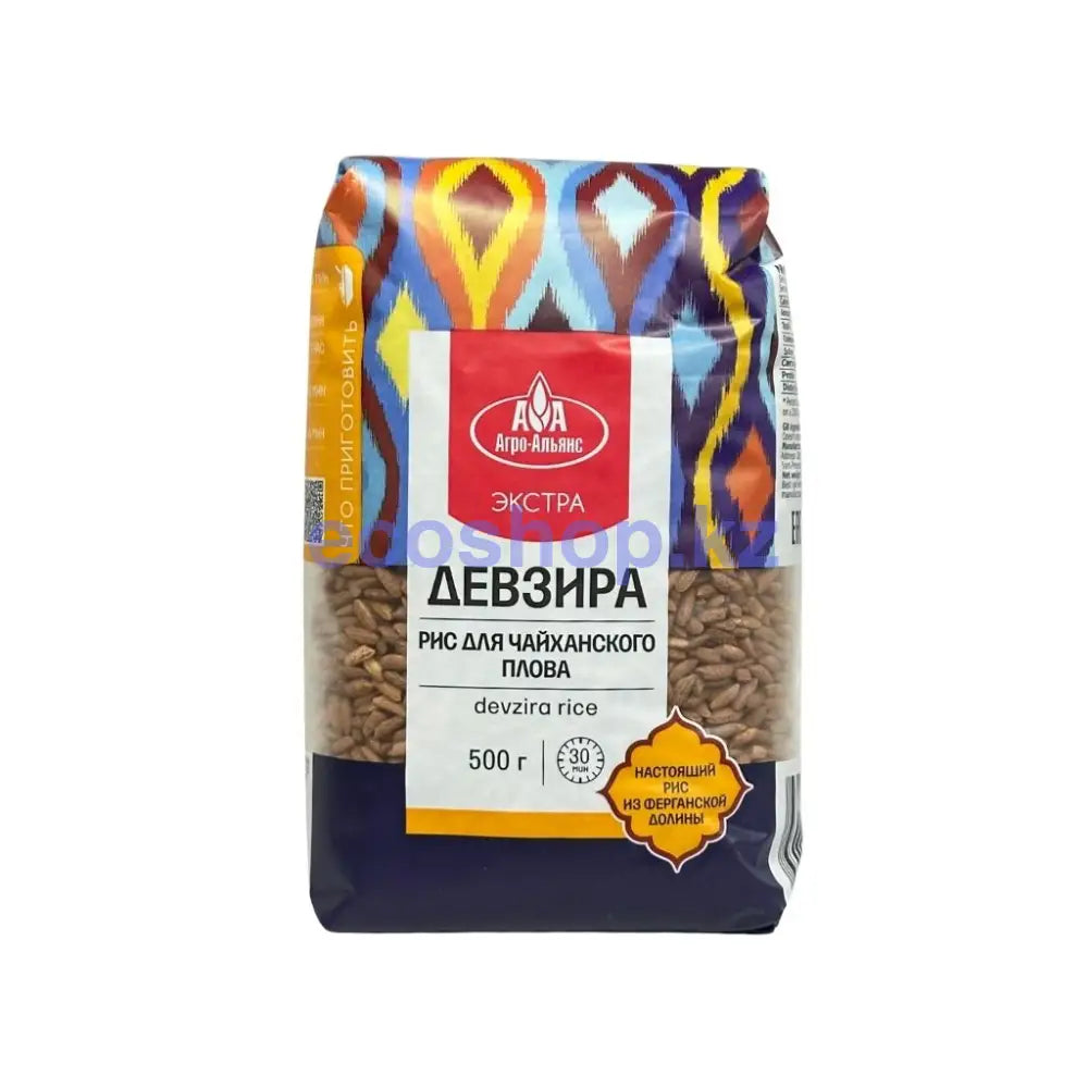 Рис девзира для чайханского плова Агро-Альянс 12*0,4кг Рис