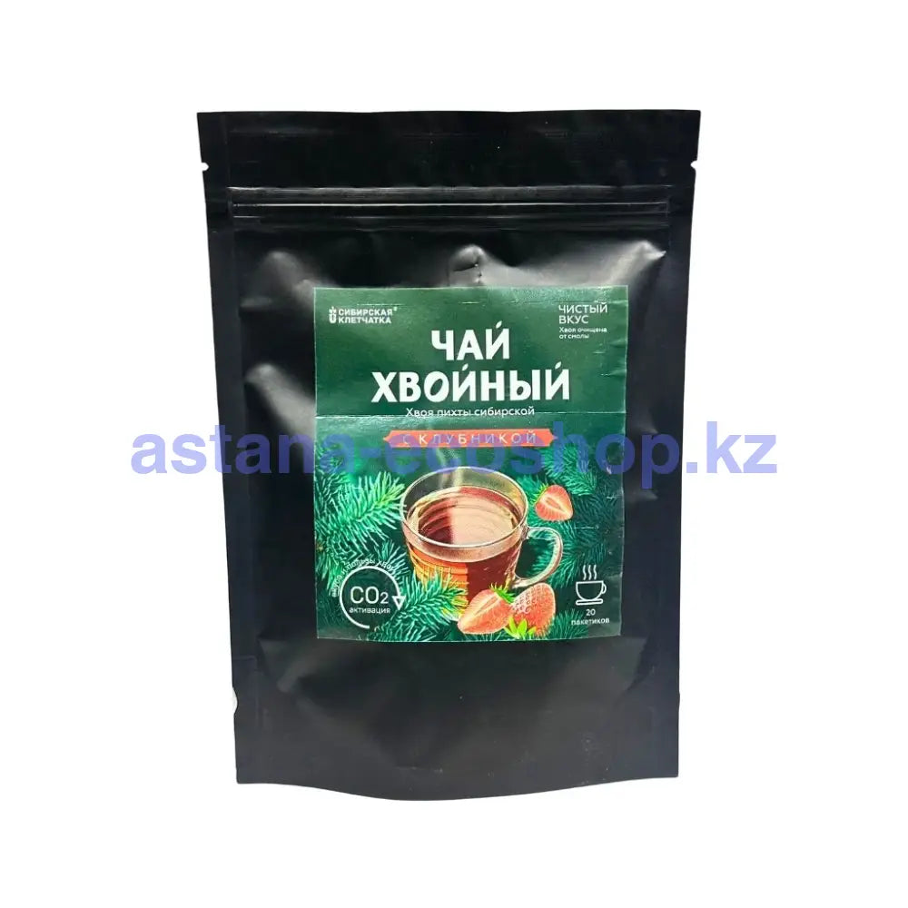 Сибирская клетчатка Хвойный чай С клубникой 2гр Чай пакетированый