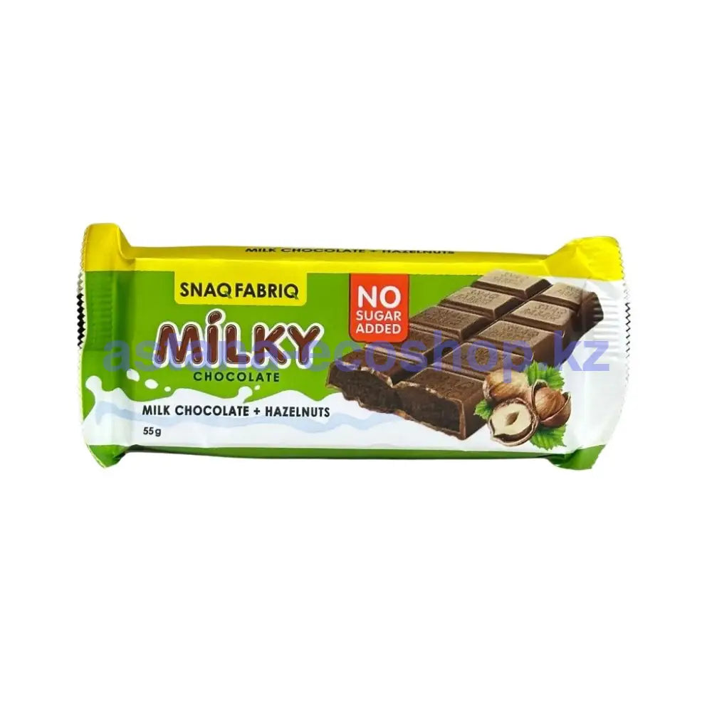 SNAQ FABRIQ Молочный шоколад с шоколадно-ореховой пастой 55гр Шоколад