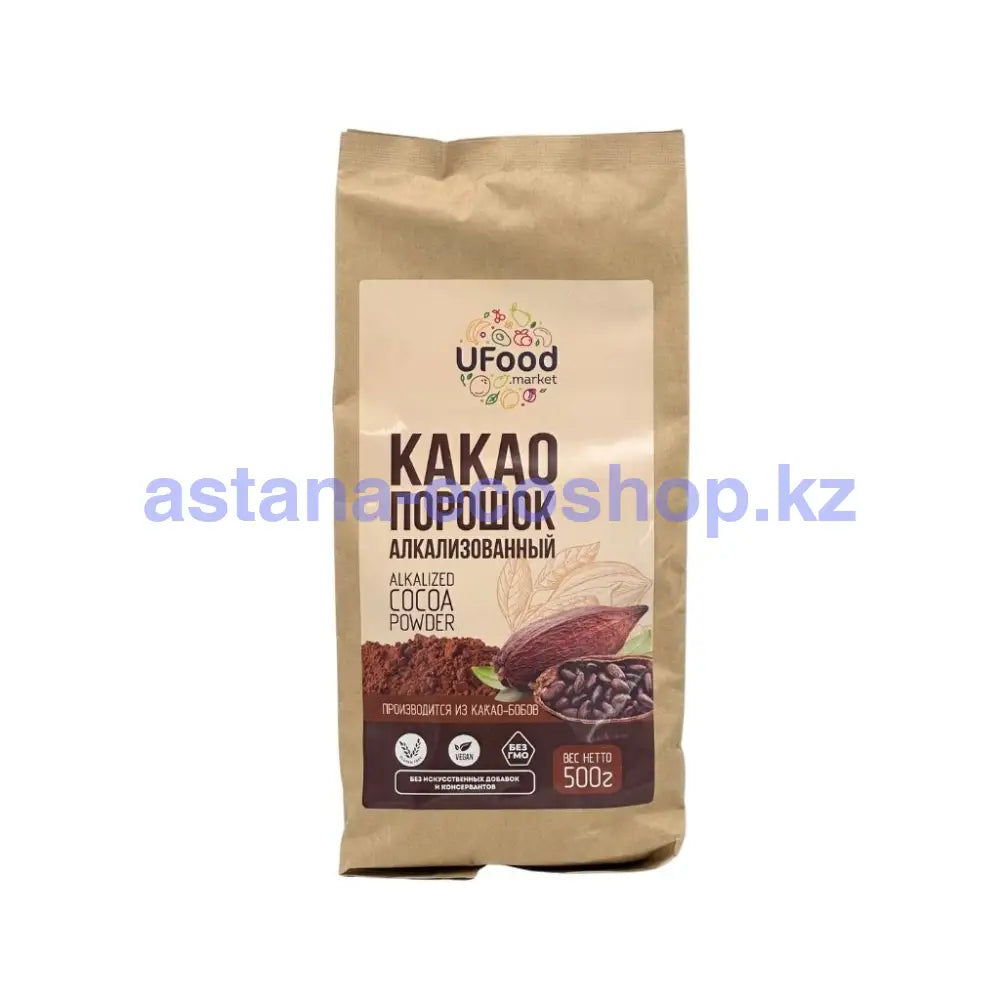 Ufood Какао порошок алкализованный 500гр Какао