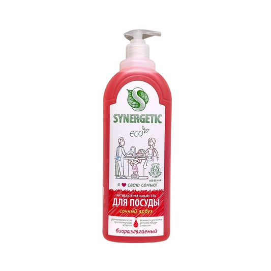 Синергетик Гель для мытья посуды Сочный арбуз 1л
