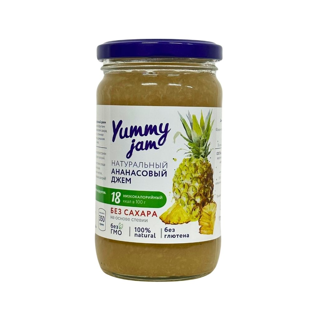 Ямми Джем низкокалоринный натуральный ананас 350мл